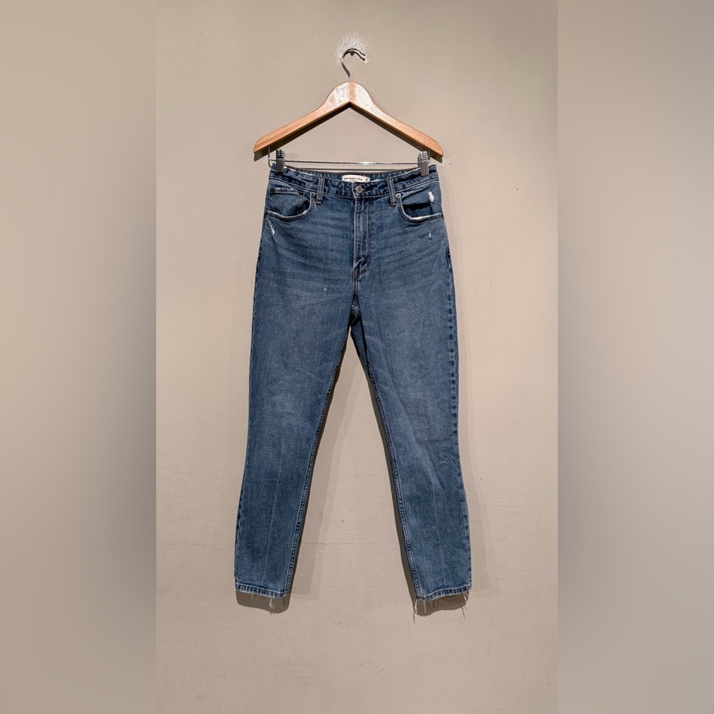 Abercrombie & Fitch The Skinny High Rise Curve Love jeans women 27/4 Blue Denim